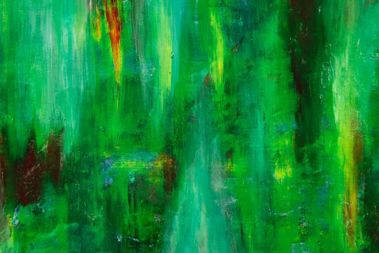abstract green painting